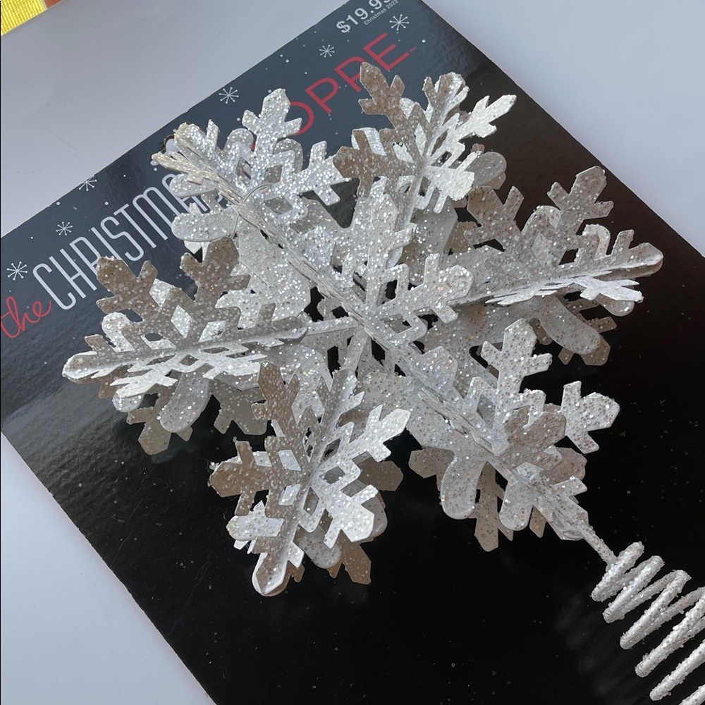 NWT- Snowflake Tree Topper - Picture 3 of 9